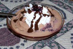 Chocolate Blackberry Ice Milk